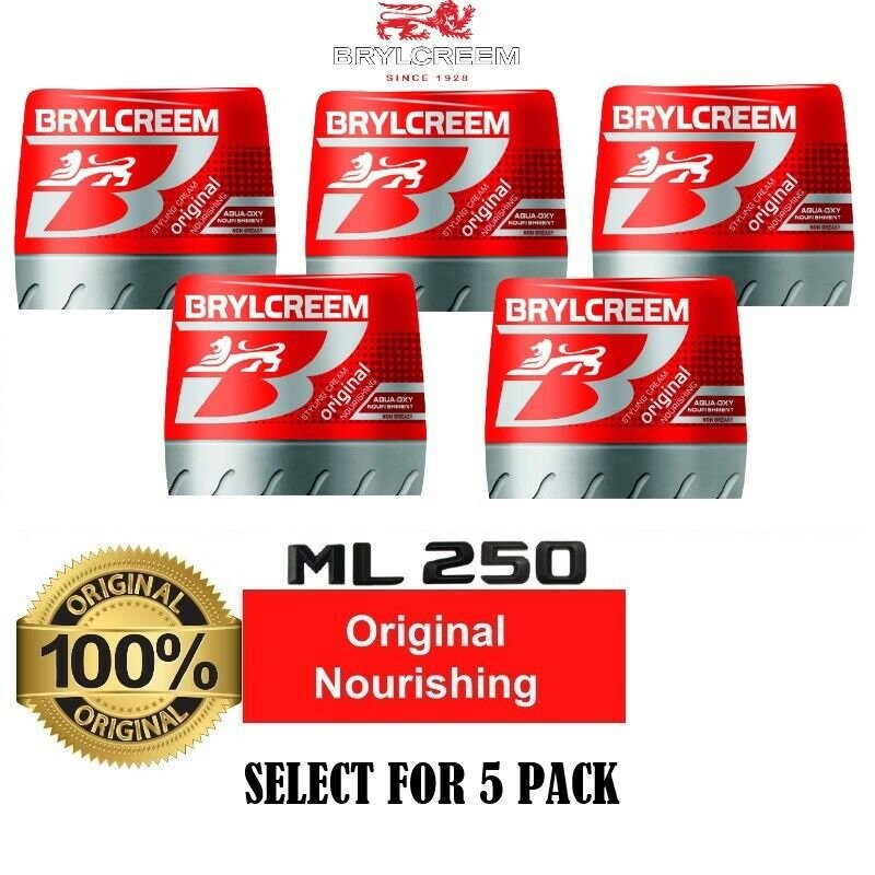 Brylcreem Original Hair Styling Cream for Men 250ml X 5 bottles [FAST SHIPPING]