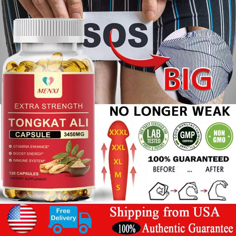 TONGKAT ALI LONGJACK GRADE A STRONGEST PREMIUM ROOT EXTRACT MEN STAMINA 120 PILLS