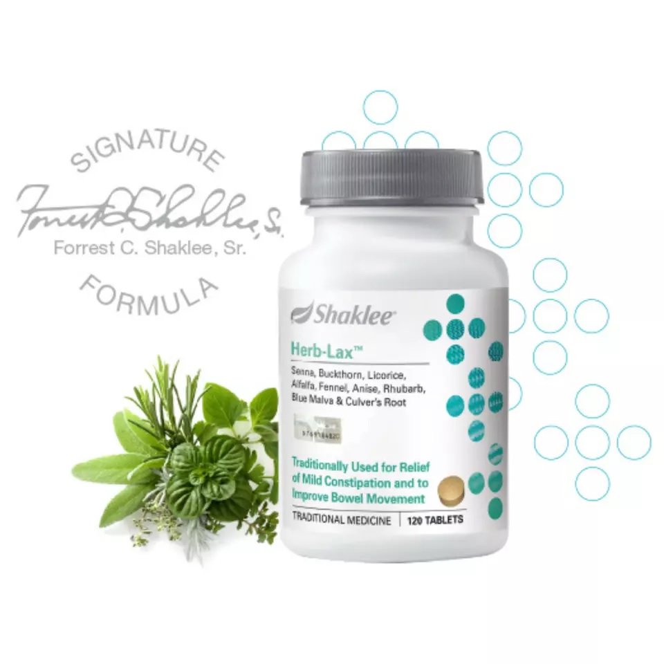 Shaklee Herb-Lax Herblax Weight Loss & Constipation Bowel Health ( 120 tabs ) NEW
