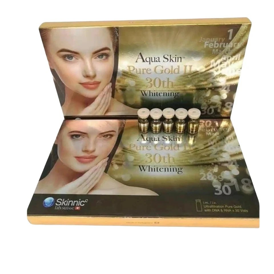 1 box Aqua Skin Pure Gold Anti Aging Whitening Serum (EXP.2029)