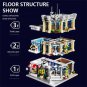 Police Station with Donut Shop Modular City Building Blocks Set Gift for Kids 3200PCS