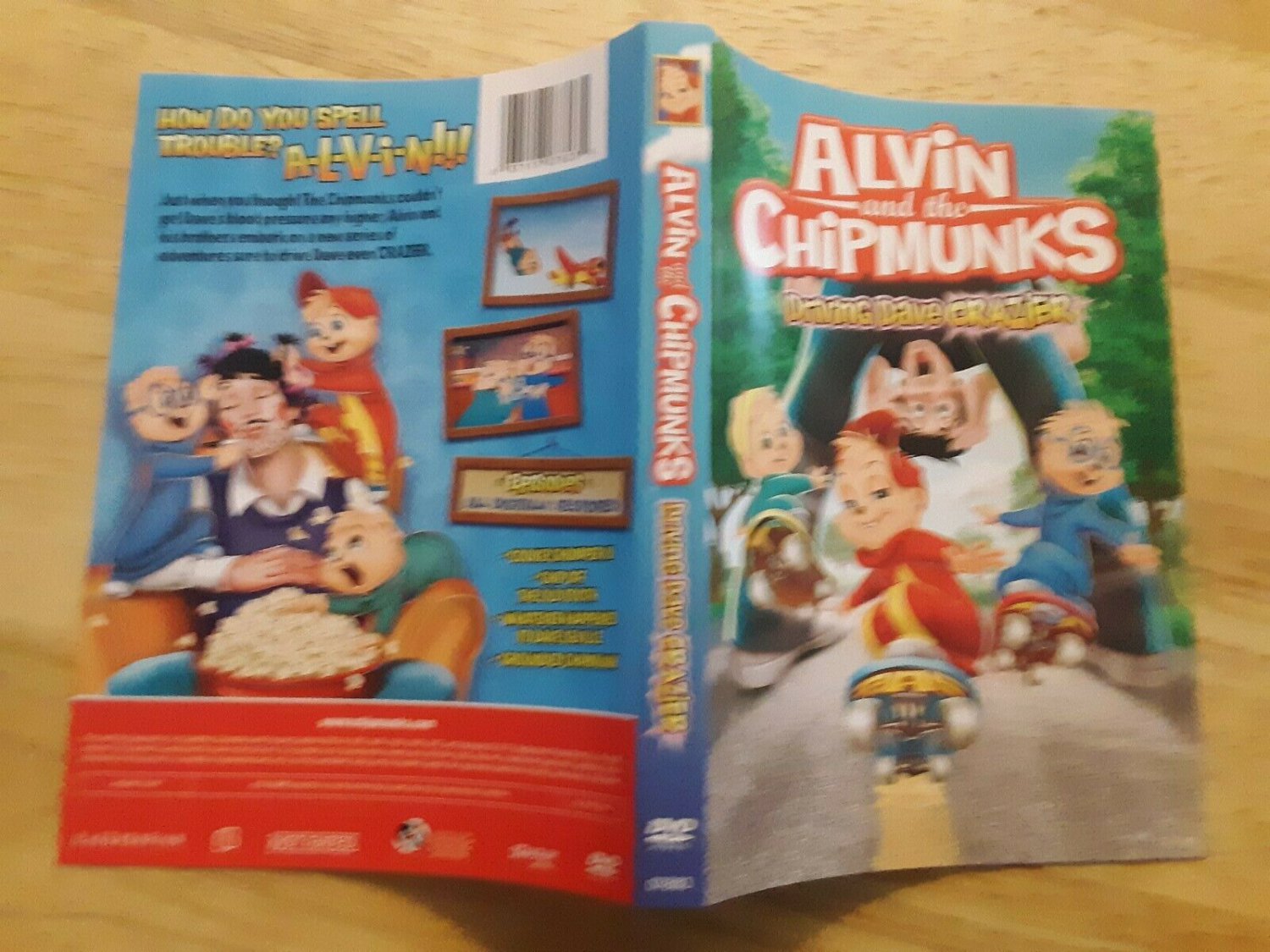 Alvin And The Chipmunks Driving Dave Crazier DVD ARTWORK ONLY NO DISC - Alvin And The Chipmunks Driving Dave Crazy Full Episode
