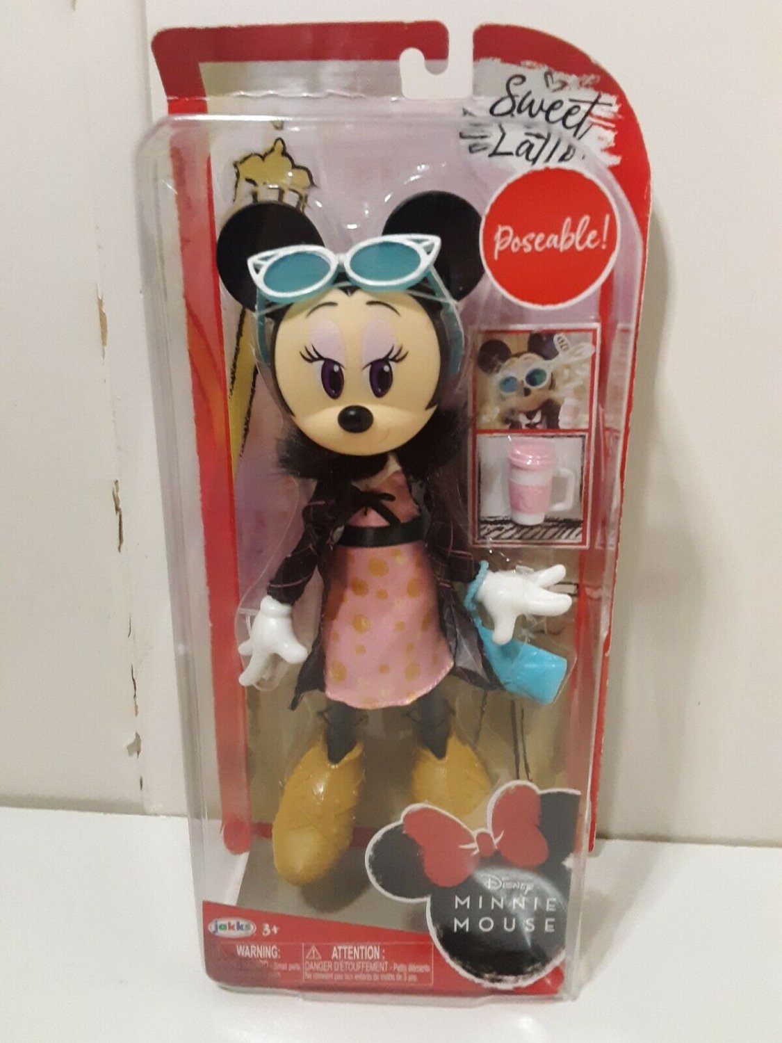 Disney Minnie Mouse Poseable Sweet Latte Doll FiguriFigurine Brand New ...