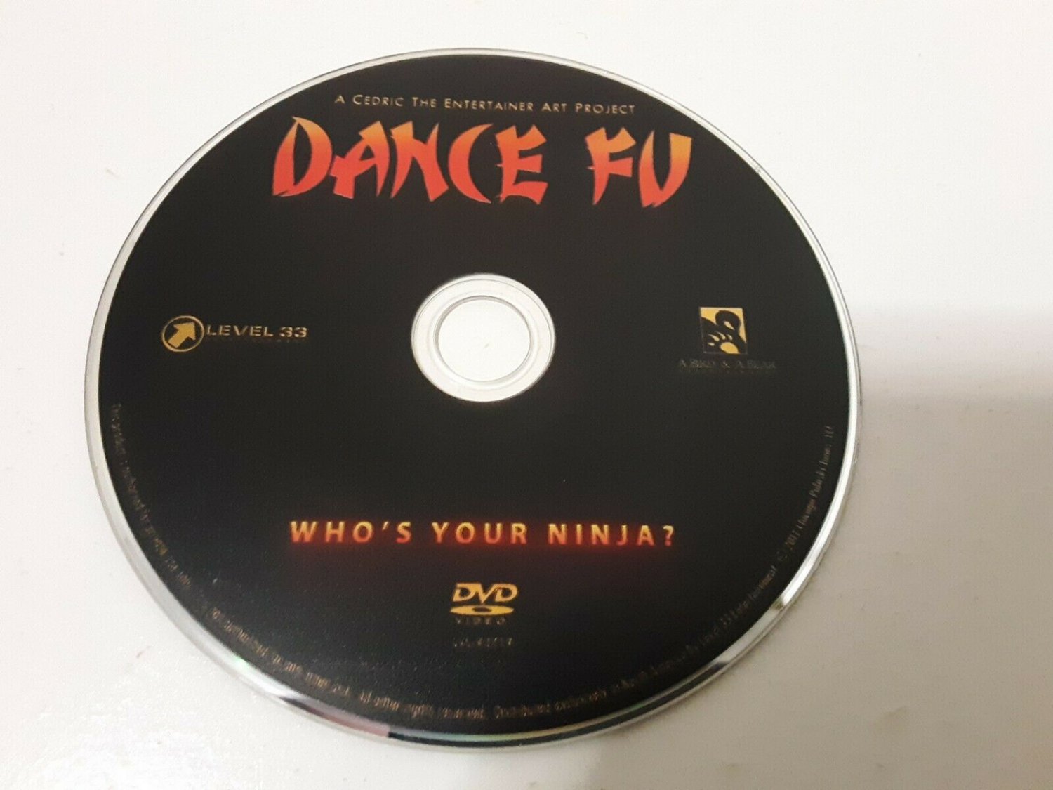 Dance Fu Who's Your Ninja ? DVD NO CASE ONLY DVD