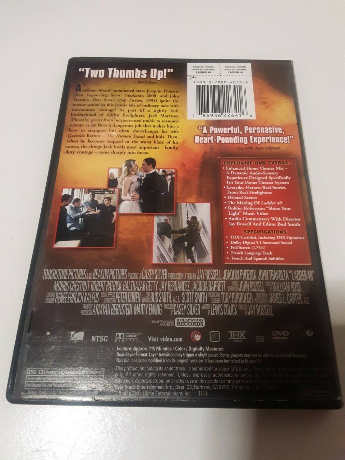 Ladder 49 DVD Joaquin Phoenix John Travolta