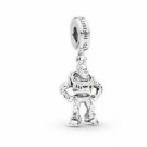 S925 Sterling Silver Buzz Lightyear Charm with Articulated Waist and Arms