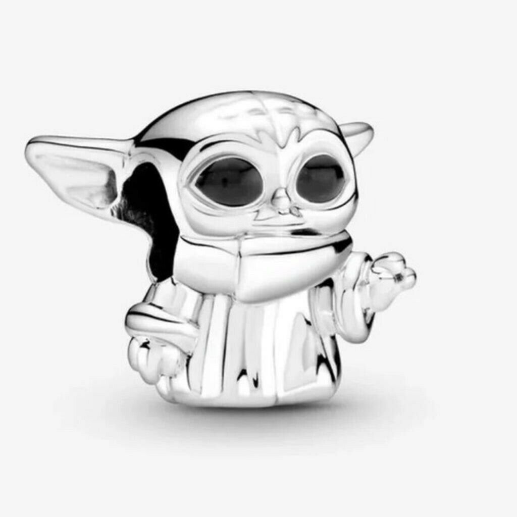 Sterling Silver Star Wars Baby Yoda Silver S925 ALE Bracelet Charm Bead