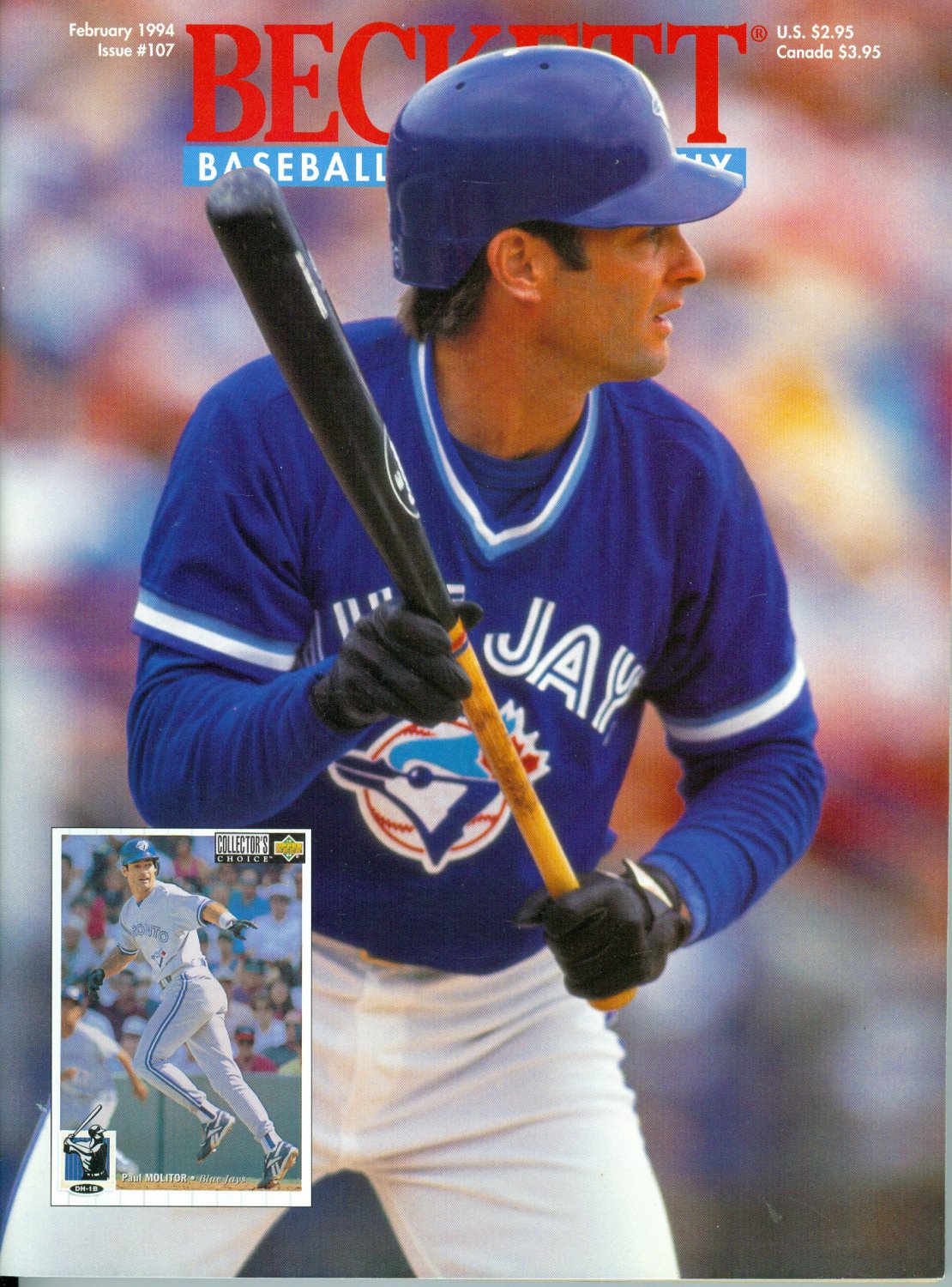 Beckett Baseball Card Monthly February 1994 Issue #107 Magazine