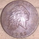 1793 U.S. Flowing Hair Large Cent Chain Variety Restrike