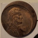 1951 D off Center Lincoln Cent