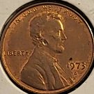 1973 D Lincoln Cent Error Die chip Under Lincoln's Ear