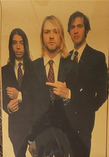 Nirvana Poster Kurt Cobain Krist Novoselic Dave Grohl 12" x 17"