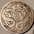 Great 1935 Hand Made Medusa Nickel Hobo Half Dollar
