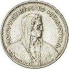 Switzerland: 5 Francs silver 1922 B