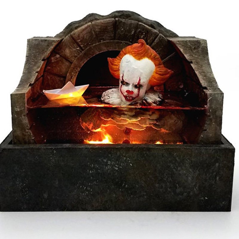 Detailed Light Up Diorama Movie Sculpture 3D Resin Model of Pennywise from the movie IT