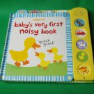Usborne Baby's Very First Noisy Board Book Doc Car Cat Duck Monkey 9780794526535