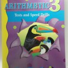 ABeka Book Reading Program Homeschool Arithmetic 3 Teacher Key Test Speed Drill