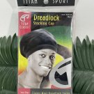 Titan Sport Dreadlock Stocking Cap Black 22136 Expandable Breathable Stretchable Fabric