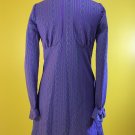 Vintage Purple Blue Dress Back Zip