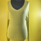New The Limited Medium Yellow Rayon Nylon Sweater Top Long Sleeve