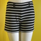 White House Black Market Striped Mini Shorts 0 Nautical