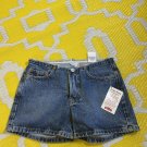 New with tag Vintage Lucky Brand Dungarees by Gene Montesano 0 / 25 Blue Jean Shorts USA 100% Cotton