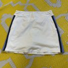 Girls Skort White Blue Stripe Polo Ralph Lauren Ruffled Back 6X Skirt / Short