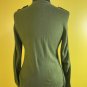 New York & Company Small 100% Acrylic Green Sweater Army Button
