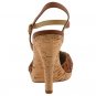 New MICHAEL KORS HEELS Gianna Cork Platform Shoes SIZE 10M LUGGAGE BROWN