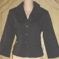 NEW Ladies KENAR BLAZER Lightweight Fitted Jacket  SIZE 6 BLACK Cotton Pique