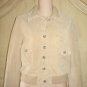NEW Isaac Mizrahi SUEDE BOMBER JACKET Ladies Coat XL 16/18 GOLDEN TAN