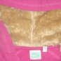 New GIRLS Sideout FUR TRIM HOODIE Sweatshirt Top MEDIUM 10/12 PINK Cotton/Spandex