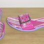 New KENNETH COLE SANDALS Buckle Slides SIZE 8.5 PINK MADRAS Shoes