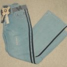 NWT GIRLS Mary-Kate and Ashley STRETCH JEANS SIZE 7 with Belt VELVET TRIM Pants