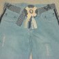 NWT GIRLS Mary-Kate and Ashley STRETCH JEANS SIZE 7 with Belt VELVET TRIM Pants