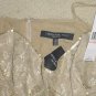 New CARMEN MARC VALVO CORSET CAMISOLE TOP Size 10 GOLD LACE Evening