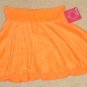 NEW Girls 2 PIECE SKIRT SET Outfit Graphic Tee + Matching Skirt SIZE 4/5 ORANGE