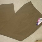NEW Ladies CROPPED PANTS Stretch Capri Slacks SIZE 4 EARTH BROWN