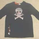 NEW Boys HALLOWEEN SKULL CROSSBONES TOP 4/5 BLACK T-Shirt