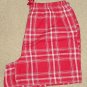 NEW Ladies PAJAMA SET 3 Piece LARGE Pants+Shorts+Top RED Flannel GIFT