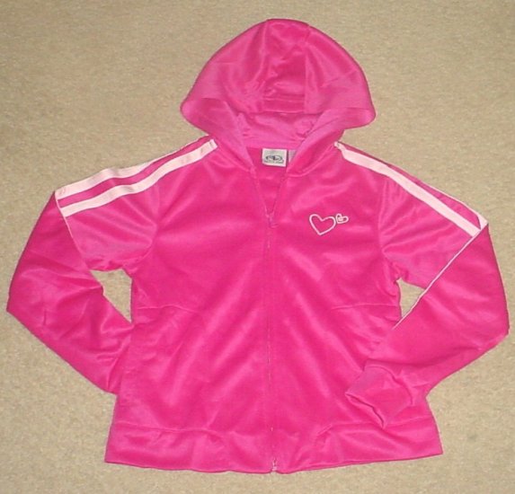 GIRLS Athletic Works 2 PIECE TRACK SUIT Hoodie Jacket and Pants 7/8 ...