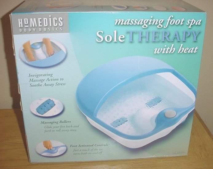 New HOMEDICS SOLE THERAPY MASSAGING FOOT SPA with HEAT