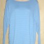 Jones New York TUNIC TOP Ladies Blouse SIZE 2X Stretch Knit BLUE