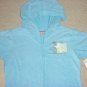 New MOSSIMO Girls HOODIE JACKET Short Sleeve Top XL 14/16 BLUE