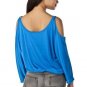 JEAN PAUL GAULTIER Target SHOULDER BARING TOP Blouse BLUE Medium
