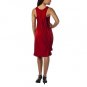 JEAN PAUL GAULTIER DRESS Grecian Drape MEDIUM Lipstick Red