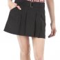 NWT JEAN PAUL GAULTIER  SKIRT Ladies Belted Mini SIZE 3 BLACK Pinstripe