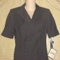 NWT JEAN PAUL GAULTIER  BLAZER Lined JACKET Medium BLACK Pinstripe
