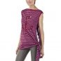 New JEAN PAUL GAULTIER STRIPED ANCHOR TOP Side Knot Tunic Tee SMALL Red/Gray