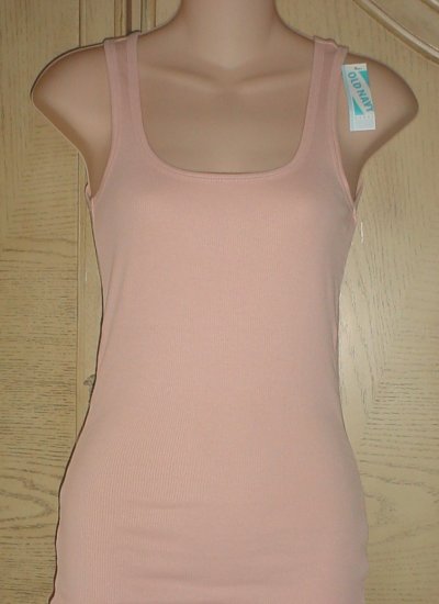 NWT Womens PERFECT TANK TOP Old Navy Ribbed Tee PEACH XXL Cotton